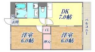 フィオーレ塚口の物件間取画像